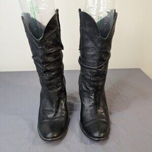 Rocket Dog Sheriff Vintage Slouchy Pull On Heeled Western Boots Women Size 36